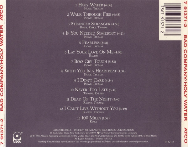 Bad Company – Holy Water - Image 2