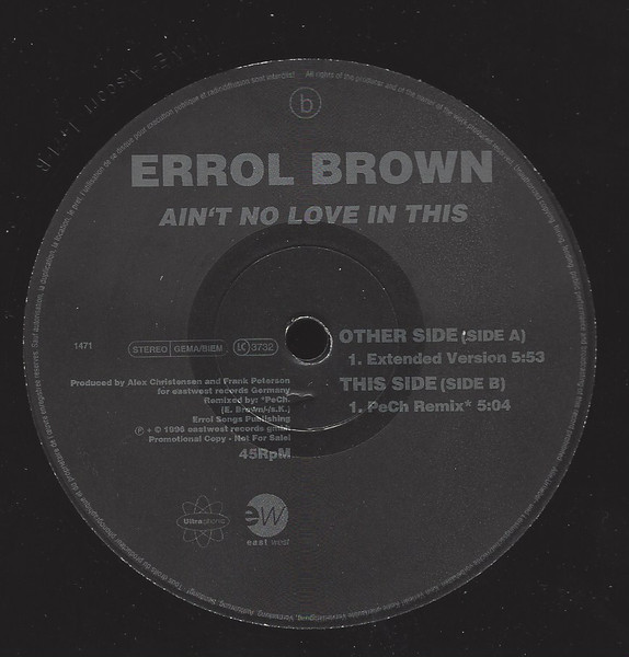 Errol Brown – Ain't No Love In This