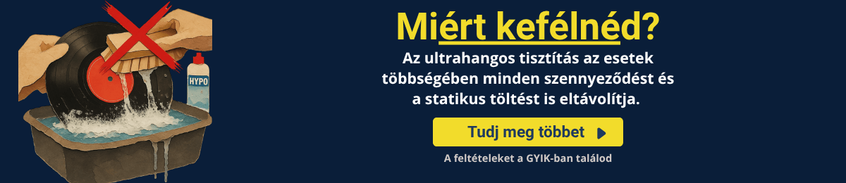 Ultrahangos lemezmosás – professzionális vinyl tisztítás